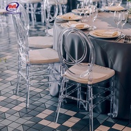 Foshan Furniture Factory Disassembly Resin Crystal Phoenix Chair Transparent Plastic Phoenix Chair P
