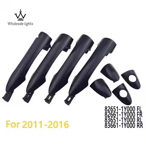 4Pcs For Kia Picanto 2011-2016 Exterior Door Handles-82651-1Y000 82661-1Y000 83651-1Y000 83661-1Y000