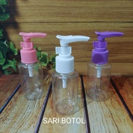 60ML PET PLASTIC BOTTLE 60ML TUBULAR LOTION PUMP BOTTLE/ natural 60 BOTTLE/ PUMP CLIPML