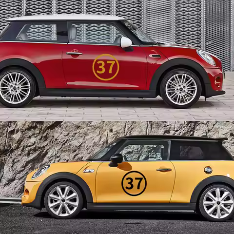 Car 37 Road Side Stickers Auto Decor Decal Cover For Mini Cooper R56 R57 R58 R50 R52 R53 R59 R61 Cou