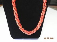 天然 頂級嫩紅色阿卡 水蜜桃紅珊瑚 項鍊 自用/送禮皆宜  低價分享收藏！