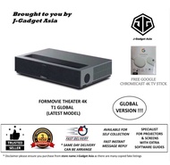 Formovie Theater T1 Global Version Ultra Short Throw Projector with Free Google Chromecast 4K TV Stick c/w Android TV 11.0, Triple Laser Color, ANSI Lumens 2800, Global Version (3Years Warranty)