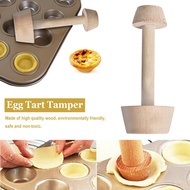 Wooden Egg Tart Shell Presser 3.5cm/4cm/4.5cm/6.5cm Mini Fruit Tart Mould Presser Kayu Penekan Tart 