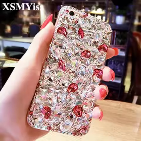 Luxurious 3D Bling Jewelry Rhinestone Crystal Diamond Soft Phone Case for Huawei Honor 70 80 90 100 