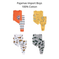 Imported Kids Pajamas 100% Cotton Children's Pajamas - Boy H638 (2)