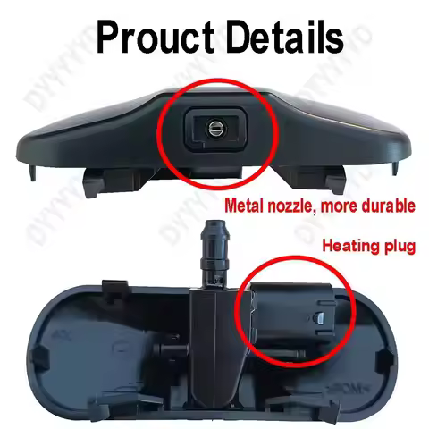 Heated Spray Glass Water Nozzle For Audi A1 8X A3 8V A4 B8 A6 C7 C8 A7 C7 A8 Q3 Q5 Q7 Windscreen Was