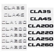 Car Rear Truck Emblem Body Letter Decal Badge for Mercedes Benz CLA35 CLA45 CLA180 CLA200 CLA220 CLA
