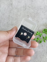 anting magnet permata seperti /starboy satu set lengkap ala korea tanpa tusuk aeron shiki keren clip