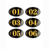 Acrylic Number Number Sticker/Restaurant Number Plate/Household Table Number Waterproof Sticker/Inte
