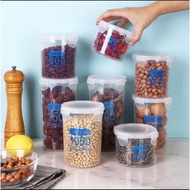 Transparent jar, click lid jar