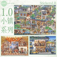 Paper glow 1.0 scene  landscape stickers DIY 3D Big A4 Size Scrapbook