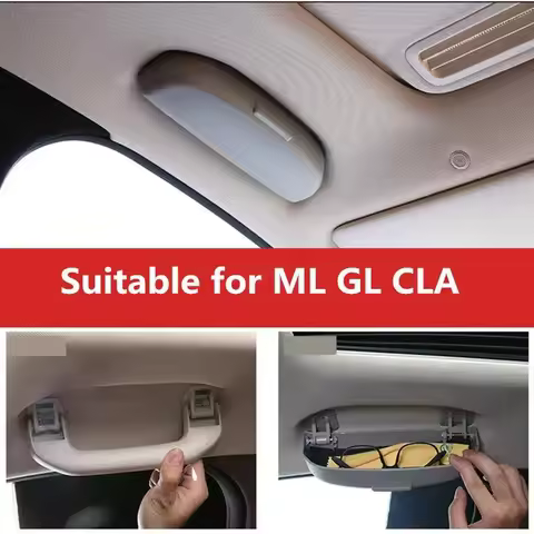 Glasses case Sunglass Holder Case Box Car Storage Box For Mercedes Benz ML W164 W166 GL X166 X164 CL