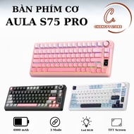 AULA S75 PRO - WIRELESS MECHANICAL KEYBOARD 3 CONNECTION MODES | Downward Circuit | LED RGB | SPECIA