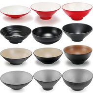 黑色密胺拉面碗商用日式面碗面館專用麻辣燙大碗螺螄粉碗牛肉湯碗