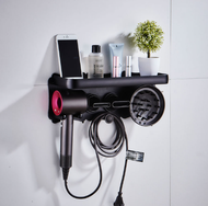 (SG Seller)Wall Mount Hair Dryer Holder  Free Punching Rack Self Adhesive Magnet Stand for Dyson