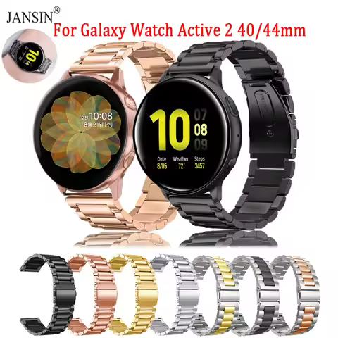 Stainless Steel Strap For Galaxy Watch Active 2 40mm 40mm Watchband Metal Band For Samsung Galaxy Wa