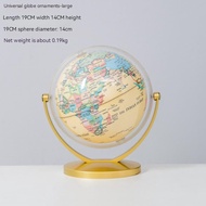10/14Cm Retro Globe 360 Rotating Earth World Ocean Map Ball Antique Desktop Geography Learning Educa