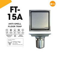Living Fair - 15x15cm Anti Smell Floor Trap Tile Insert Floor Trap Stainelss steel Floor Trap