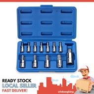 [instock] Neiko 10086A Standard Torx Plus Bit Socket Set | 12 Piece | TP8 – TP60 | 6 Point Star | Cr