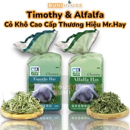 Mr Hay's premium Timothy Alfalfa grass, pre-cut into fresh green, dust-free pieces for Chinchilla Ra