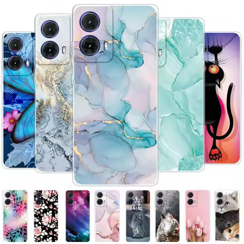 For Motorola Moto G85 5G Case Clear Soft Silicone Shockproof Coque For Moto G85 5G XT2427 Clear Phon