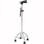 Crutches Elderly Man Four-Foot Canes Stick Corners Disabled People Non-Slip Walker Made of Telescopic Aluminum Alloy Fashionable