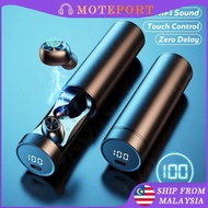 【MOTEPORT】b9 Bluetooth Headset Binaural Digital Display Pull Bluetooth Headset Three-Dimensional E-S