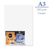 Canson Montval Watercolor Paper A3 Cold Pressed - 200 gsm - 5 sheets