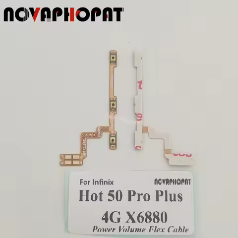 For Infinix Hot 50 Pro Plus 4G X6880 Power On Off Volume Up Down Power Button Switch Flex Cable Ribb