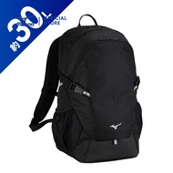 Mizuno Unisex 30L Backpack with PC Pocket - Black For Men & Women 33JD3103