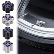4pcs Black/Silver Car Tire Air Cap Alloy Hexagonal/Cylindrical Car Valve Cap for SAAB 9-3 9-5 93 9000 900 9-7 600 99 9-X Turbo Auto Accessories