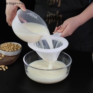 springevenepicuy 80/100/120/200/400 Mesh Nylon Strainer Spoon for Soy Milk Coffee Yogurt CCD