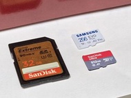 [正版真卡] 256gb SanDisk Samsung SD卡  MicroSDHC 記憶卡 DJI 相機 