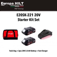 Europa Hilt E20SK-221 / E20SK-441 20V Starter Kit Set (2.0AH / 4.0AH)