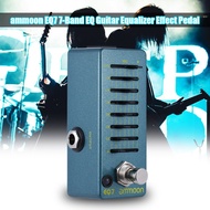 ammoon EQ7 Mini Guitar Equalizer Effect Pedal 7-Band EQ Aluminum Alloy Body