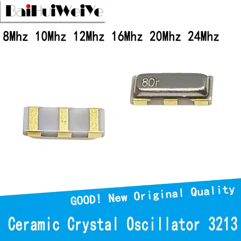 10PCS SMD Ceramic Crystal Oscillator 3213 8Mhz 12Mhz 20Mhz 16MHZ 8.000MHZ CSTCE 3Pin Ceramic Resonat