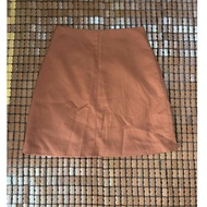 Brick brown A-shaped skirt, size S. 007