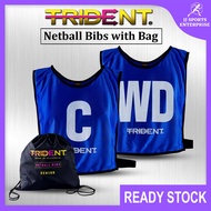 Trident Netball Bibs Set Trident Single Sided Netball Bibs Bib Bola Jaring Satu Sisi Netball Bib Blu