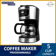 Baumann 12-Cup / 5-Cup Programmable Coffee Maker Machine • coffee brewer