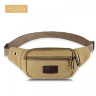 HL8 Canvas Waist Bag Men's Waist Bag Men's Construction Site Wear-Resistant Water Bottle Waist Bag M