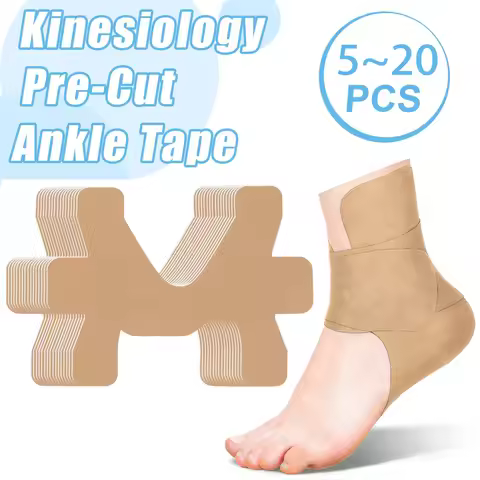 5-20PCS Kinesiology Wrap Tape for Ankle Breathable Athletic Tape Elastic Sports Strips Prevent Ankle