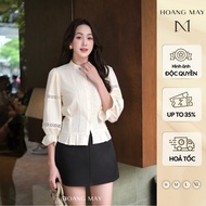 CLOUD Queen Women's Shirt Lace Collar Bear Pleated High Quality Vitex Slip Fabric E82