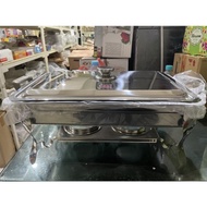 prasmanan stainless steel/super pan with stove maspion+ bubble wrap