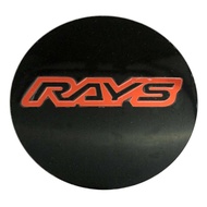 1 Piece RAYS Aluminum Sticker Size 75mm.(7.5cm.) Flat And Smooth