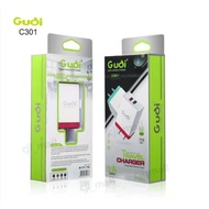 MINIKING GUDI C301 Universal 2.1A 2 USB Travel Charging Adapter