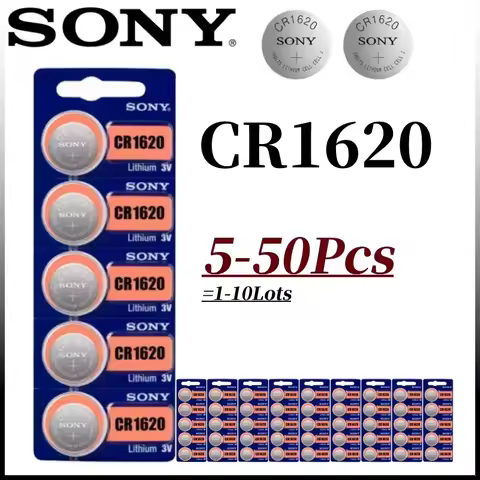 5-50Pcs Original Sony CR1620 CR 1620 Battery cr 1620 for Watch Toys lithium batteria