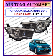 PERODUA BEZZA 2016-2019 HEAD LAMP LAMPU DEPAN WITH OR WITHOUT BULB - 1PC