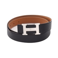 【สินค้ามือสอง】 เฮอร์มีส HERMES เข็มขัด Constance H Belt แบบรีเวอร์สิเบิล หนังลูกวัว (Calfskin) เข็มข