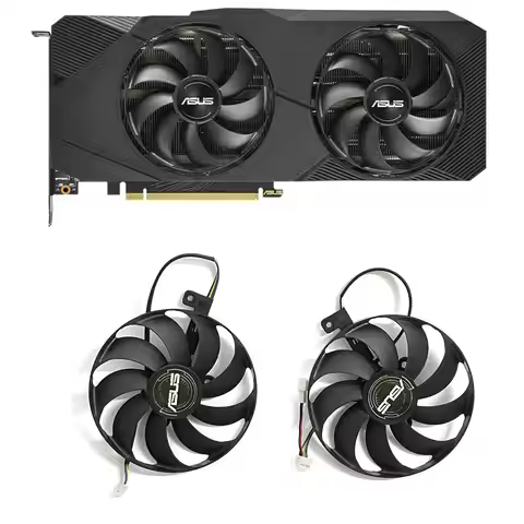 For ASUS DUAL-RTX 2080S 2080 2070S 2070 2060S EVO Graphics Card Cooling Fan New RTX2080 GPU Fan 4PIN