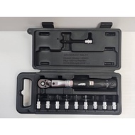 SUPER B Adjustable Torque Wrench Set 4-24Nm TB-88920 1/4 Inch Attachment: Hexagon 3/4/5/6/8/10mm/T10